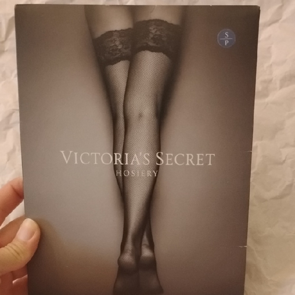 Victoria's Secret Blue Lace Hosiery
